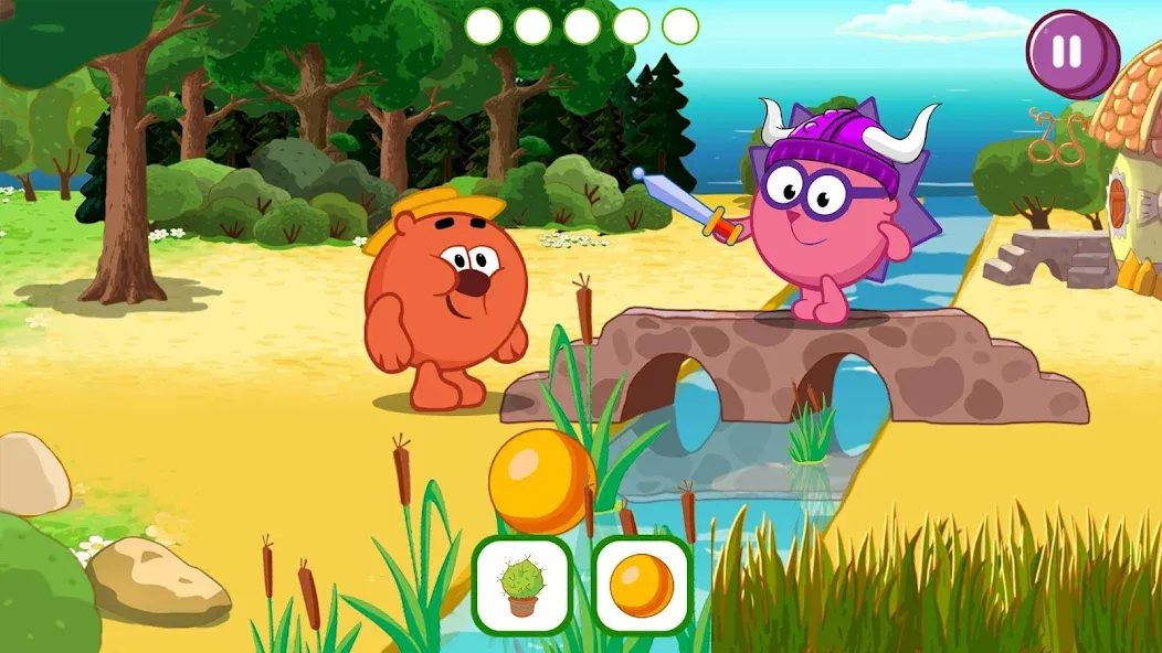 Смешарики. Вальхалла [МОД Бесконечные монеты] Screenshot 4