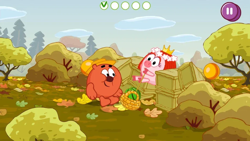 Смешарики. Вальхалла [МОД Бесконечные монеты] Screenshot 5