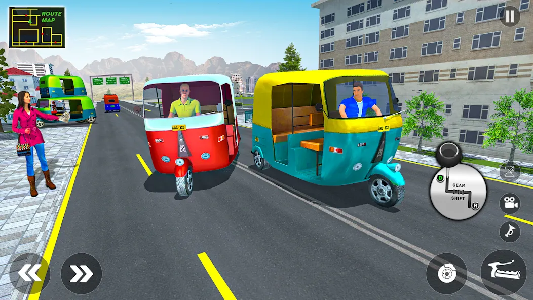 Tuk Tuk Auto Rickshaw Game 3d [МОД Mega Pack] Screenshot 5