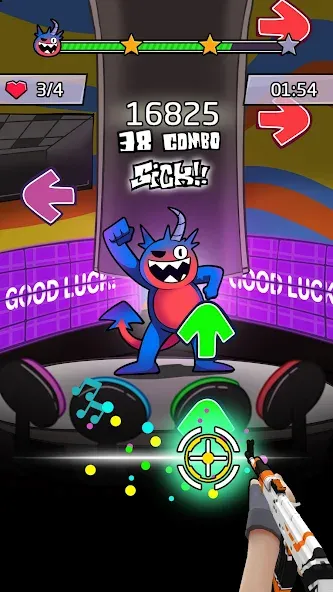 Beat Shooter Night: Rap Battle (ФНФ Фанк) [МОД Бесконечные монеты] Screenshot 2