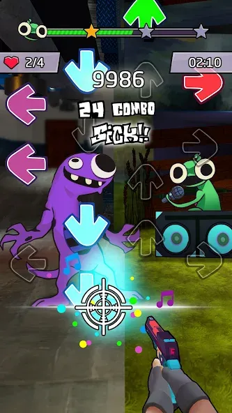 Beat Shooter Night: Rap Battle (ФНФ Фанк) [МОД Бесконечные монеты] Screenshot 3