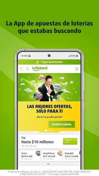 Lottoland: Lotería & Casino (Лоттоланд) [МОД Меню] Screenshot 1