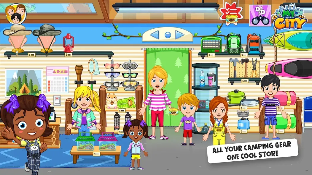 My City : Wildlife Camping (Мой город) [МОД Бесконечные монеты] Screenshot 2