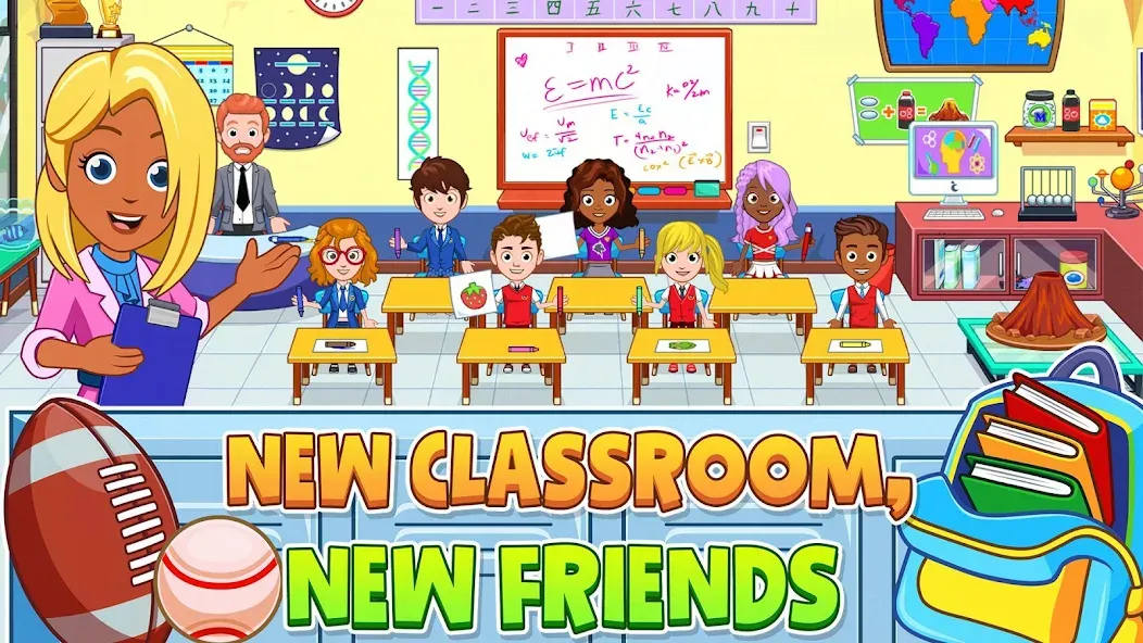 My City : High School (Мой город) [МОД Меню] Screenshot 2