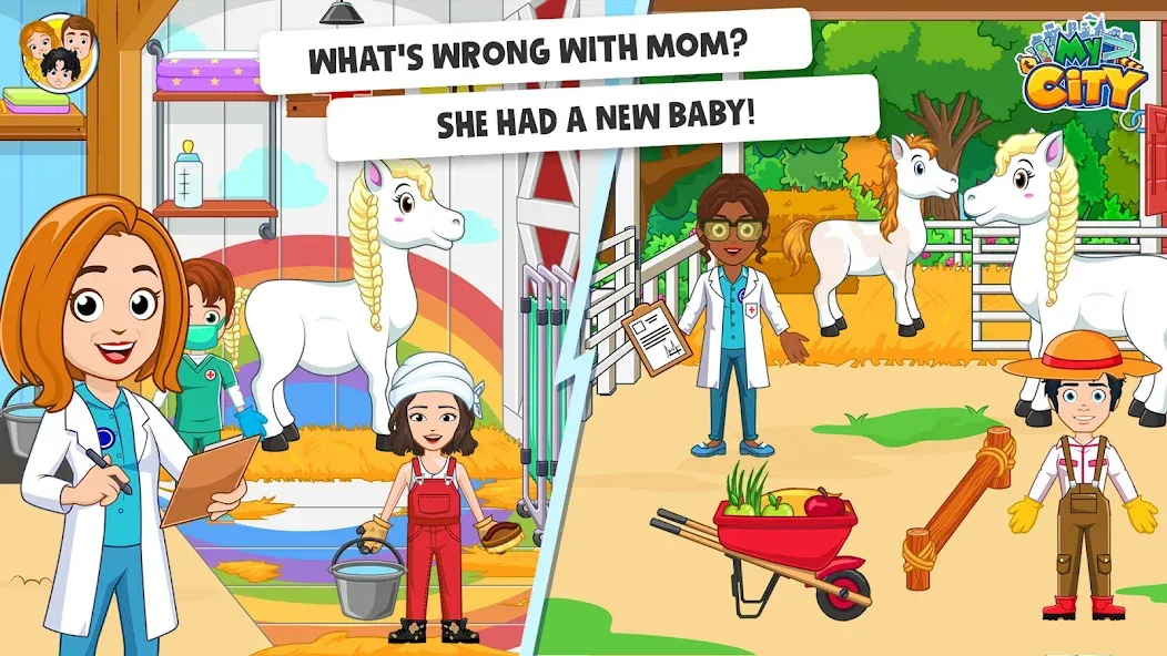 My City: Star Horse Stable (Мой город) [МОД Unlimited Money] Screenshot 3