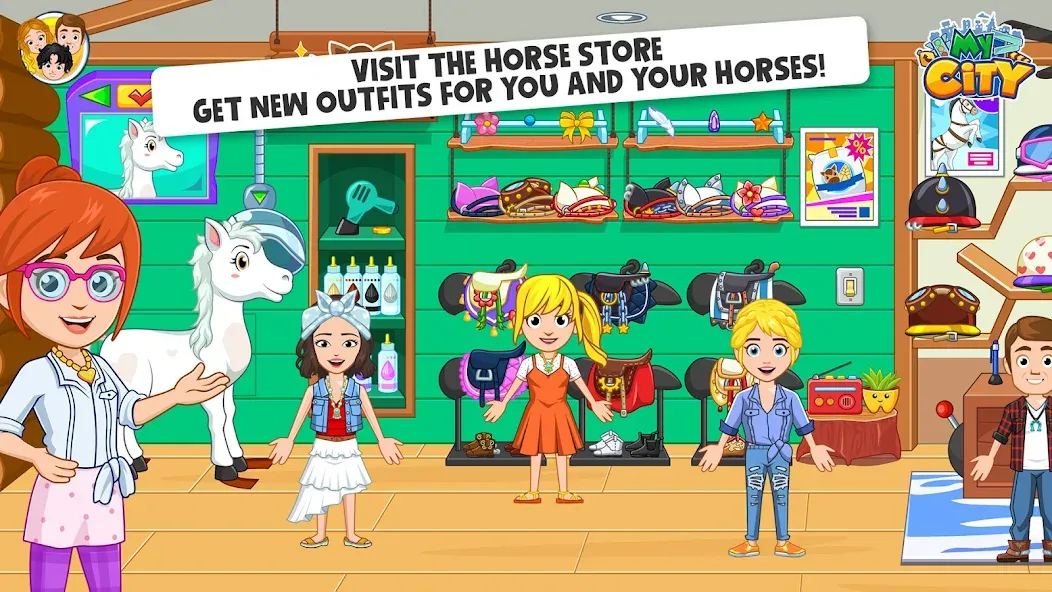 My City: Star Horse Stable (Мой город) [МОД Unlimited Money] Screenshot 5