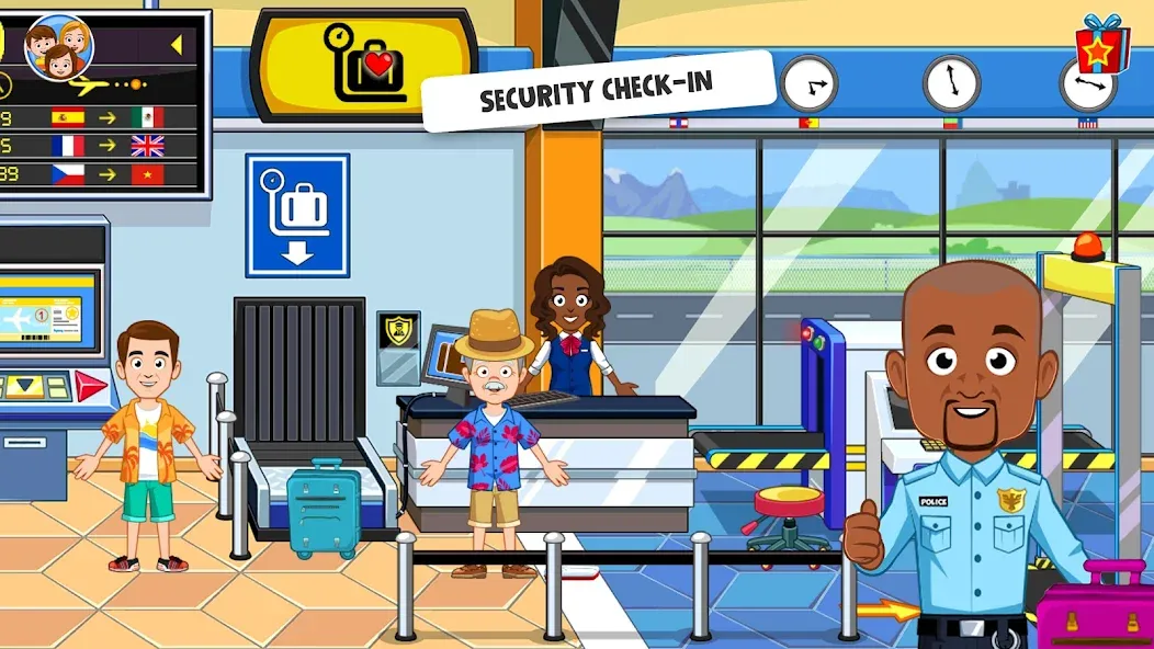 My Town Airport games for kids (Май Таун) [МОД Много денег] Screenshot 3