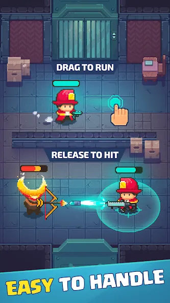 Firefighter: pixel shooter [МОД Бесконечные деньги] Screenshot 2