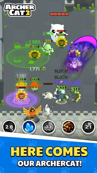 Archer Cat 2 (Арчер Кэт 2) [МОД Много денег] Screenshot 2