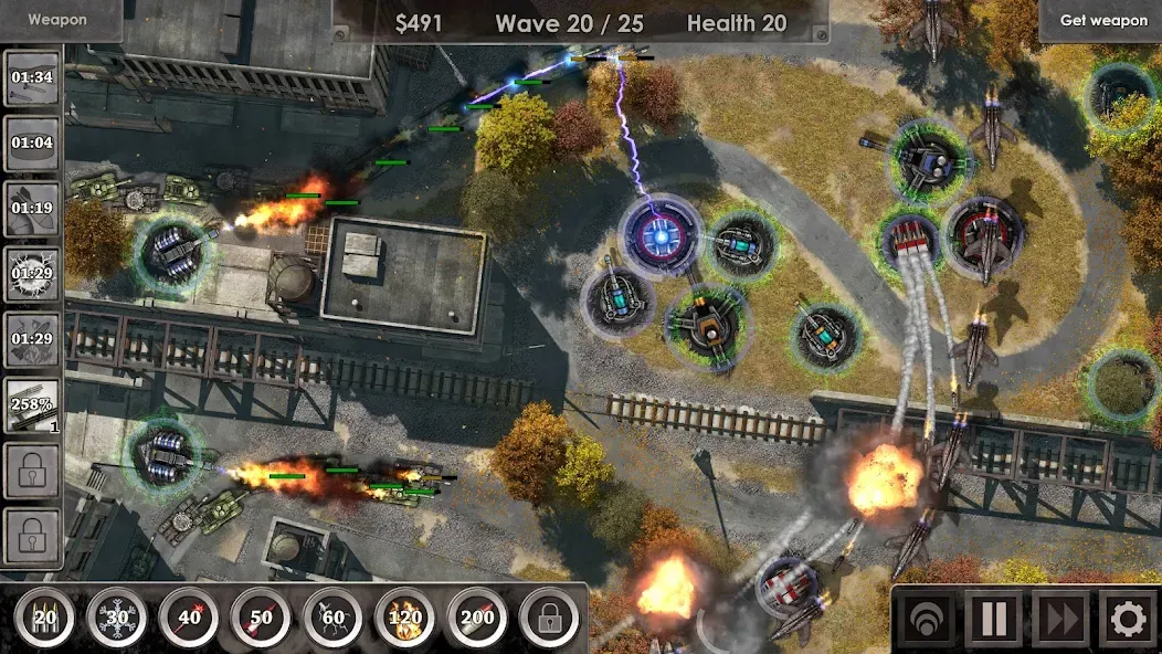 Defense Zone 3 HD (Дефенс Зон 3 ) [МОД Бесконечные монеты] Screenshot 2