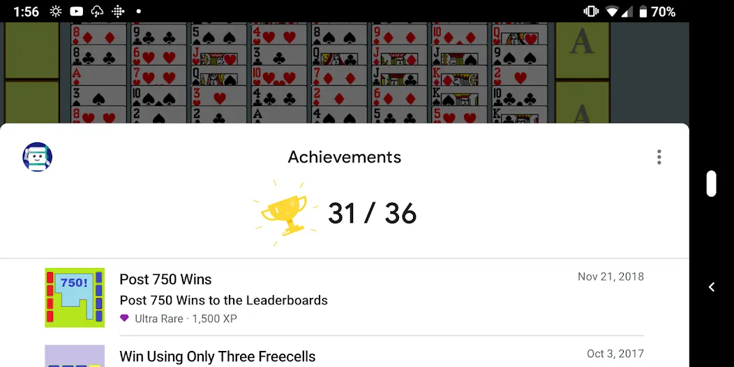 FreeCell with Leaderboards (Фрикел с таблицей лидеров) [МОД Бесконечные деньги] Screenshot 4
