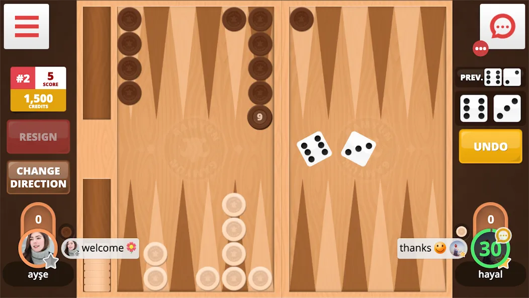 Backgammon Online (Тавла Онлайн) [МОД Меню] Screenshot 2