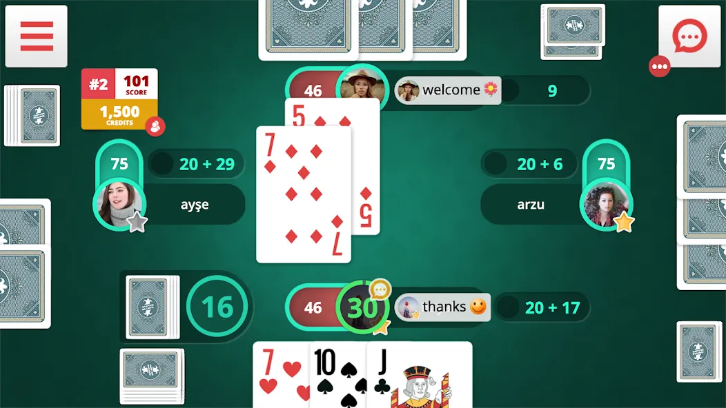 Pisti Online [МОД Много монет] Screenshot 2