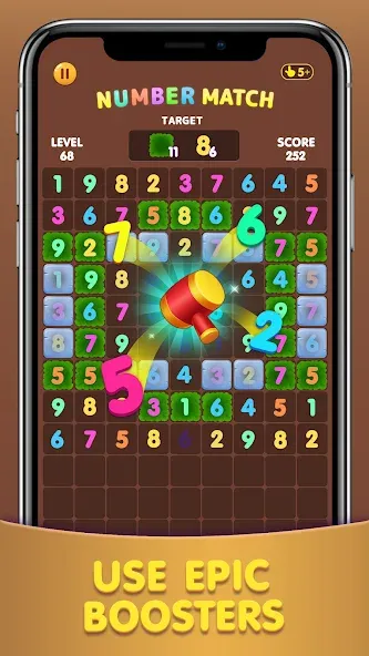 Number Match: Ten Crush Puzzle (Намбер Матч) [МОД Много денег] Screenshot 1