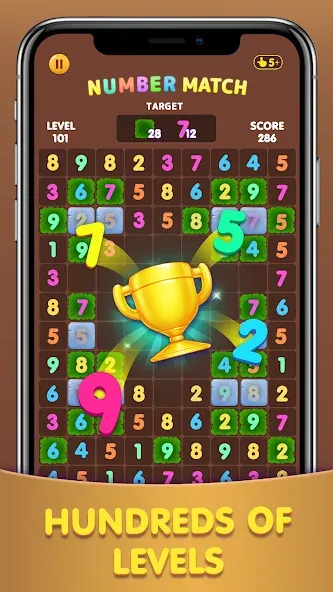 Number Match: Ten Crush Puzzle (Намбер Матч) [МОД Много денег] Screenshot 2