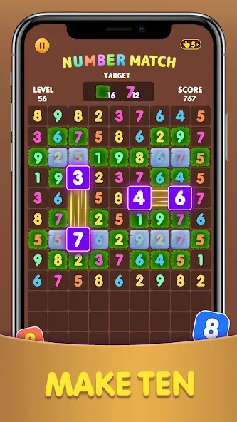 Number Match: Ten Crush Puzzle (Намбер Матч) [МОД Много денег] Screenshot 4