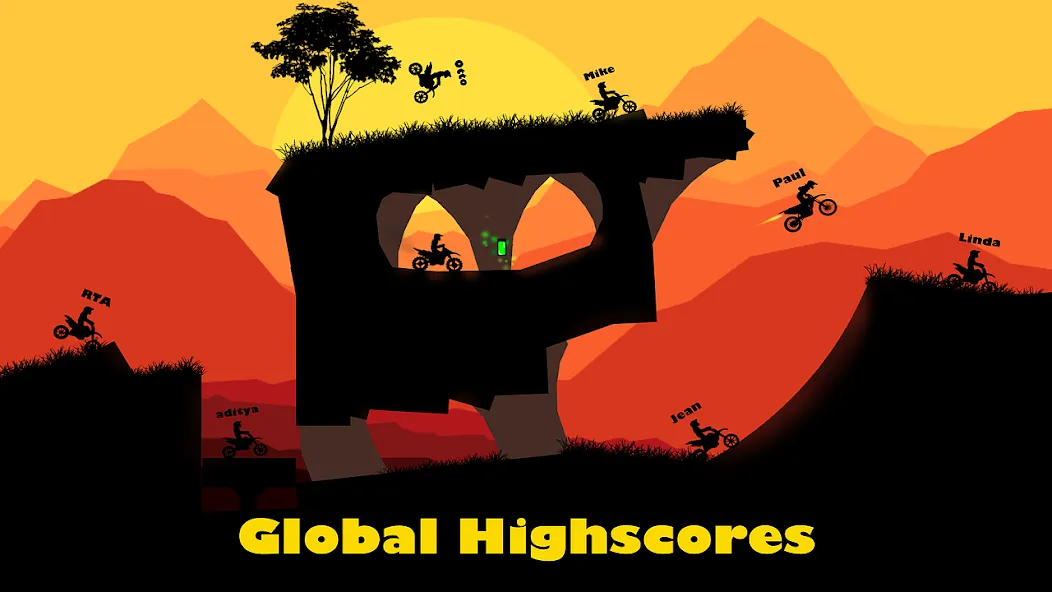 Sunset Bike Racer - Motocross (Сансет Байк Рейсер) [МОД Все открыто] Screenshot 2