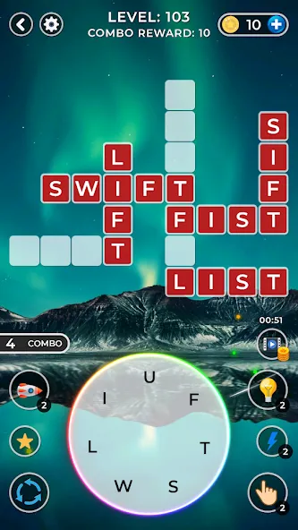 WOW4:Word Connect Offline Word (ВАУ 4) [МОД Бесконечные монеты] Screenshot 1