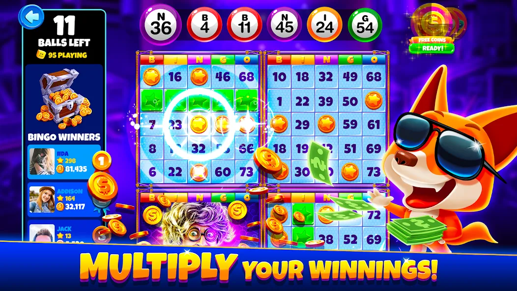Xtreme Bingo! Slots Bingo Game [МОД Много денег] Screenshot 1