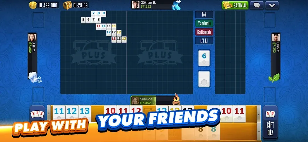 101 Okey Plus Rummy Board Game [МОД Unlimited Money] Screenshot 4