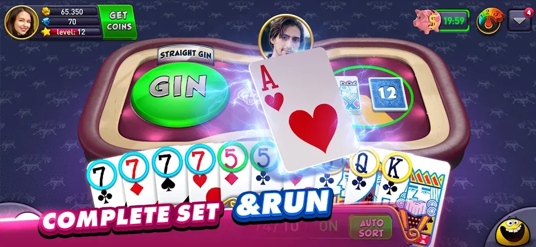 Gin Rummy Plus: Fun Card Game (Джин Рамми Плюс) [МОД Unlimited Money] Screenshot 4