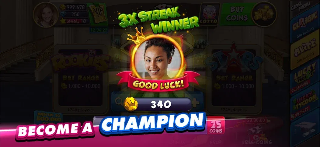 Gin Rummy Plus: Fun Card Game (Джин Рамми Плюс) [МОД Unlimited Money] Screenshot 5