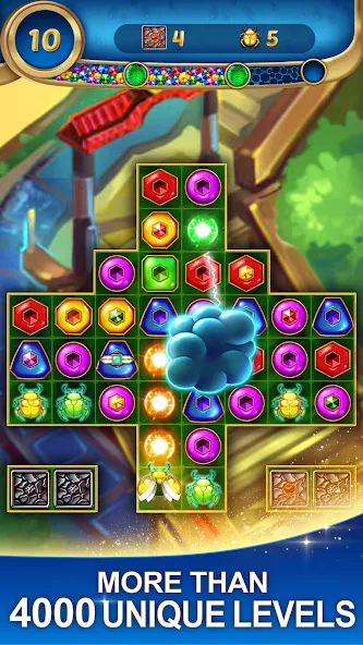 Lost Jewels - Match 3 Puzzle (Лост Джуэлс) [МОД Много монет] Screenshot 4