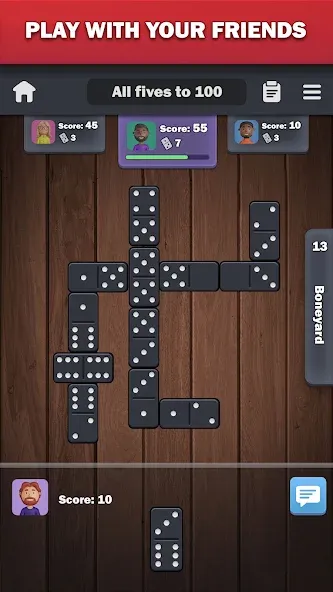 Dominoes online - play Domino! [МОД Бесконечные монеты] Screenshot 2