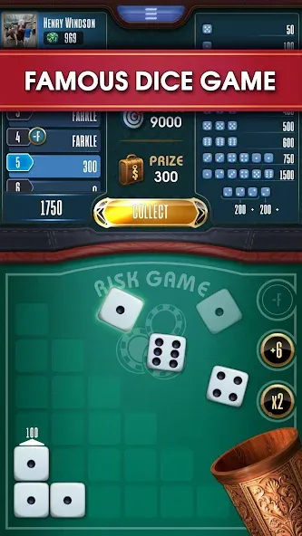 Farkle online 10000 Dice Game [МОД Много монет] Screenshot 1