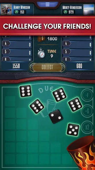 Farkle online 10000 Dice Game [МОД Много монет] Screenshot 3