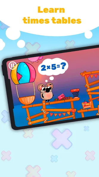 Multiplication Games For Kids. [МОД Много монет] Screenshot 1