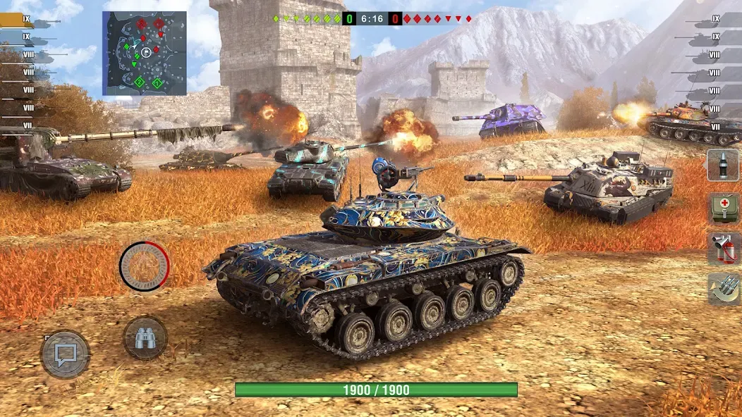 World of Tanks Blitz (Ворлд оф Танкс Блиц ПВП) [МОД Все открыто] Screenshot 4
