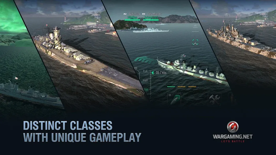 World of Warships Blitz War (Ворлд оф Варшипс Блиц Вар) [МОД Бесконечные деньги] Screenshot 3