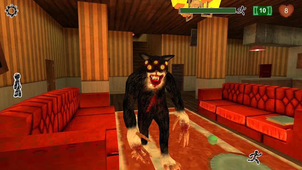Cat Fred Evil Pet. Horror game [МОД Mega Pack] Screenshot 1