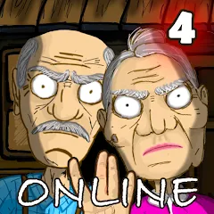 Скачать взломанную Grandpa & Granny 4 Online Game  [МОД Много монет]