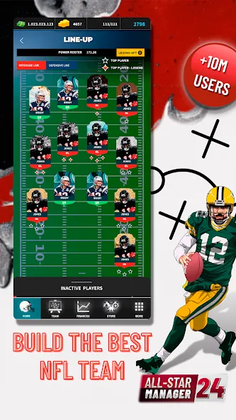 Fantasy Football Bowl Manager (Американ) [МОД Unlocked] Screenshot 2