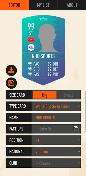 UT Card Creator 23 (Создатель Карточка 23) [МОД Меню] Screenshot 2