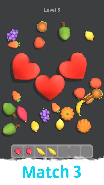 Match Tile 3D - Calm Matching (Матч Тайл 3Д) [МОД Много денег] Screenshot 1