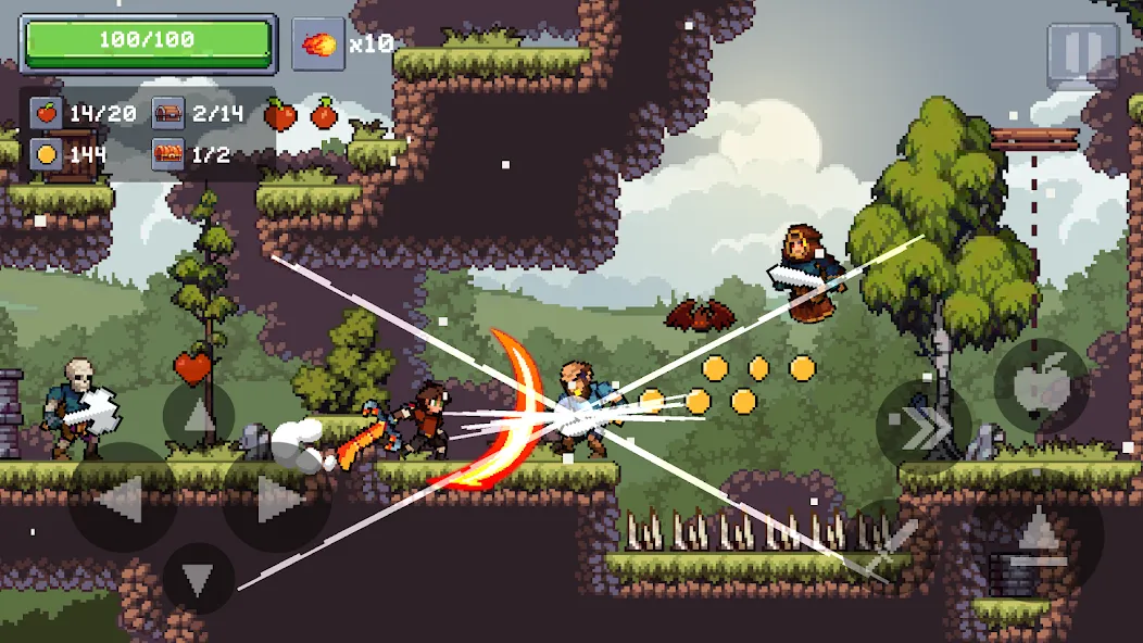 Apple Knight 2: Action Game (Эппл Найт) [МОД Бесконечные монеты] Screenshot 2