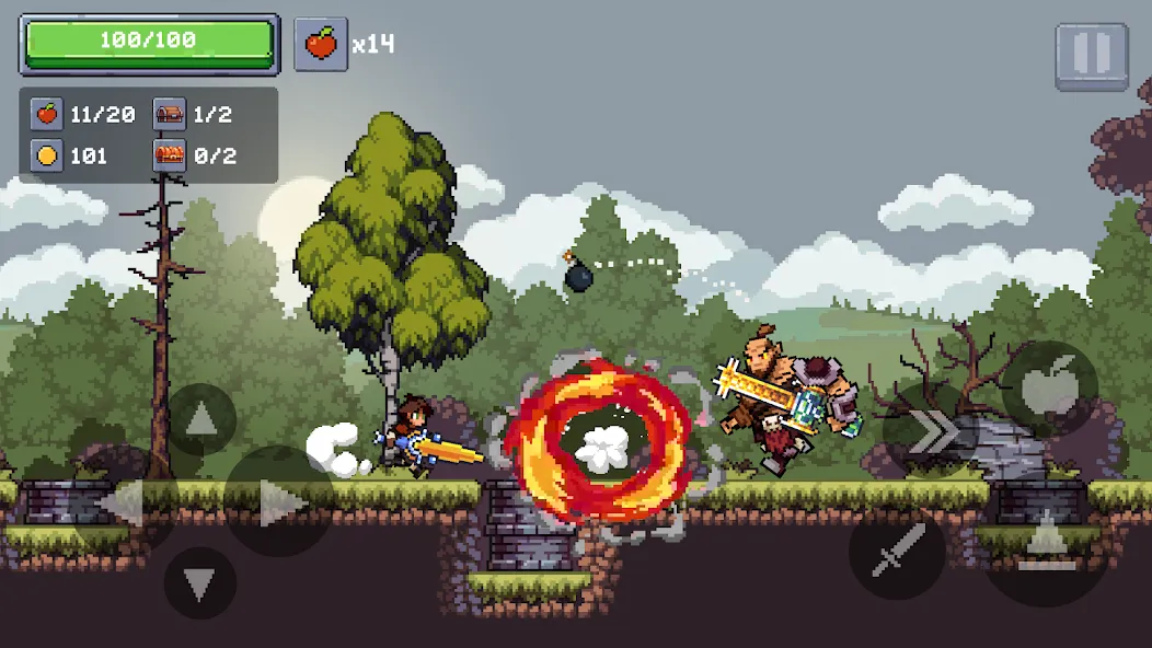 Apple Knight 2: Action Game (Эппл Найт) [МОД Бесконечные монеты] Screenshot 5
