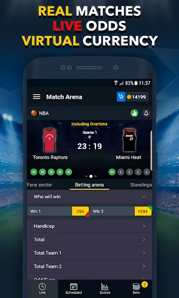 Sports Betting Game - BETUP [МОД Menu] Screenshot 1