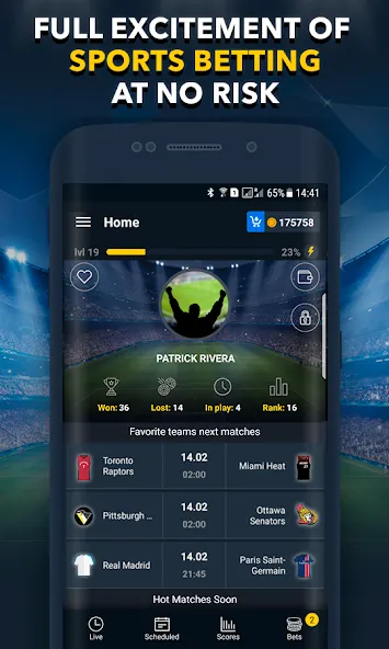 Sports Betting Game - BETUP [МОД Menu] Screenshot 2