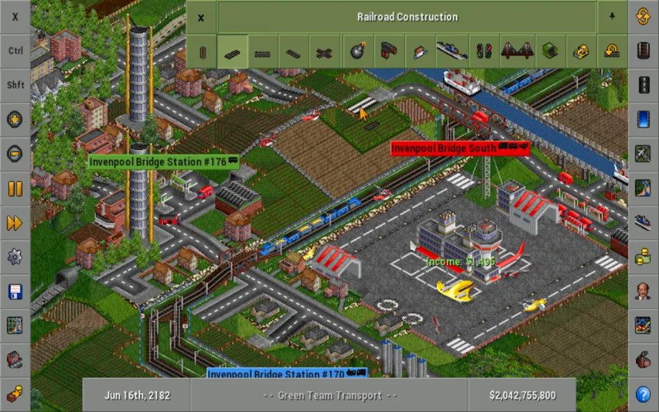 OpenTTD (Открой ТТД) [МОД Много монет] Screenshot 1
