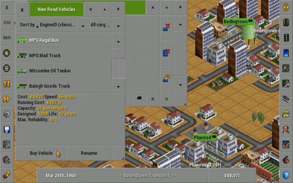 OpenTTD (Открой ТТД) [МОД Много монет] Screenshot 2