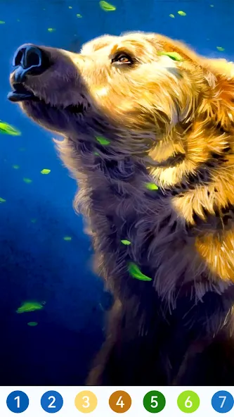 Animal Paint by Number Game (Анимал Пэйнт бай Намбер Гэйм) [МОД Бесконечные монеты] Screenshot 1