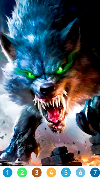 Animal Paint by Number Game (Анимал Пэйнт бай Намбер Гэйм) [МОД Бесконечные монеты] Screenshot 3