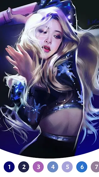 BlackPink Paint by Number (БлэкПинк Раскраска по номерам) [МОД Много монет] Screenshot 3