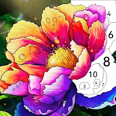 Скачать взломанную Tap Color by Number - Coloring  [МОД Unlocked]