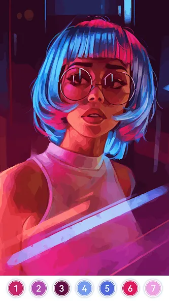 Girls Paint by Number Coloring (Девочки раскрашивают по номерам) [МОД Много денег] Screenshot 5