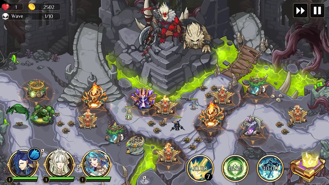 Kingdom War: Tower Defense TD (ТД Рояль) [МОД Бесконечные деньги] Screenshot 1